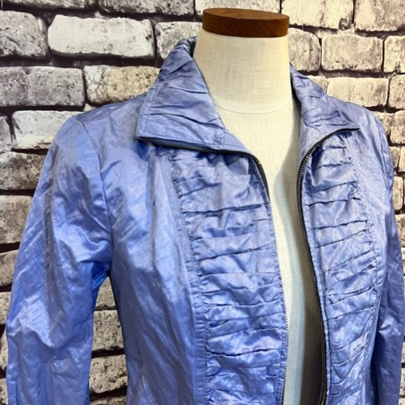 Chico's Blue Fully Lined Long Sleeve Jacket Size Small - Picture 2 of 8